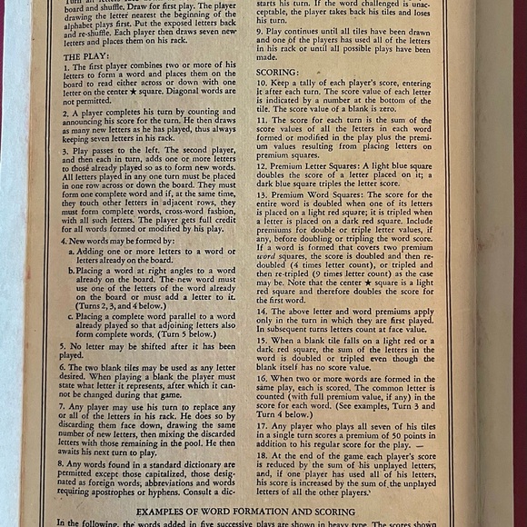 Vintage 1950’s Scrabble Game - Picture 4 of 5